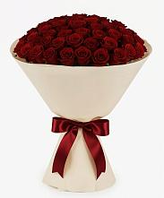 Букет 101 Бордовая роза Блэк Бакарра в Кунашак