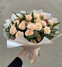 Букет Кремовые розы Латте в Кунашак