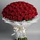 Букет 101 Красная роза Блэк Мэджик в Кунашак