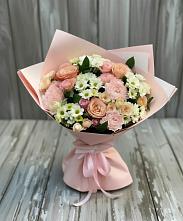 Букет цветов из:  Гвоздики, Розы и Хризантемы в Кунашак