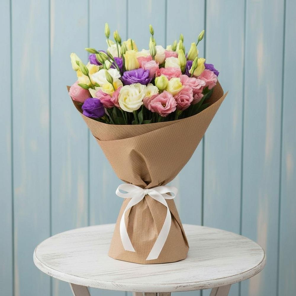 Букет цветов из: Лизиантусы в Кунашак