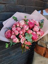 Букет розы в пальмах в Кунашак Букет цветов из: Розы в Кунашак