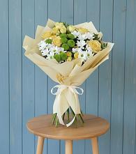 Букет цветов из:  Хризантемы и Розы #REPLACE_PRED# Кунашак