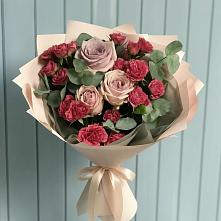 Букет цветов из:  Гвоздики и Розы #REPLACE_PRED# Кунашак