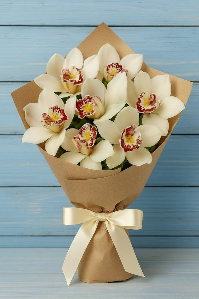 Букет цветов из: Орхидеи и Розы в Кунашак