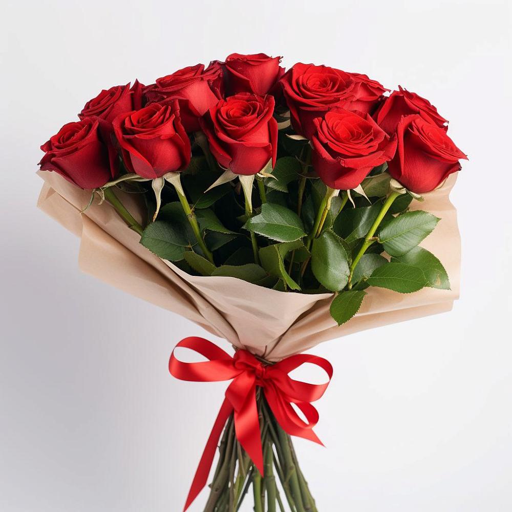 Букет 11 Красных роз Эдлесс Лав в Кунашак