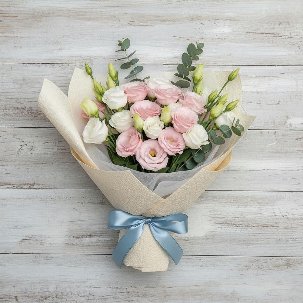 Букет цветов из: Лизиантусы в Кунашак